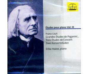 Études pour piano Vol. III Erika Haase   TACET150