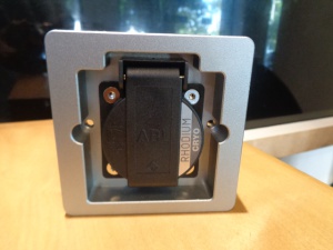 德国 ABL IP20 单位插芯片镀铑+面板一套