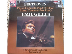 365 LP英版EMI 吉利尔斯GILELS 演奏贝多芬BEETHOVEN 第二第四钢协  NM/NM