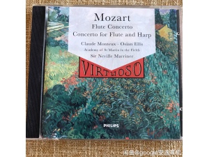 【特价7727】Mozart flute harp莫扎特长笛竖琴协奏曲与乐队 k299、313、315
