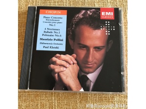 【407】Pollini Chopin波里尼演奏肖邦第一钢协夜曲叙事曲等Emi天使老盘   荷兰压盘，No ifpi