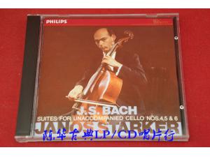 Philips 《巴赫：三首大提琴无伴奏NO.4-6》- 斯塔克【三洋首版】