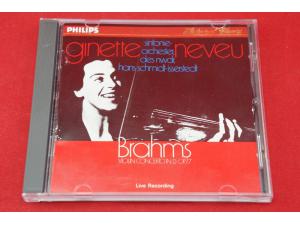 Philips 《勃拉姆斯：小提琴协奏曲》 - 内弗 Neveu 【三洋首版】