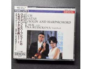 DENON 《巴赫：6首小提琴与大键琴奏鸣曲》 - 苏克小提琴，鲁日奇科娃大键琴（2CD）