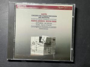 Philips 《巴托克：两架钢琴与打击乐和管弦乐协奏曲；科达伊：噶兰塔舞曲》 - 阿格里奇、费雷尔 阿格里奇与费雷尔两人钢琴演奏，大卫津曼指挥阿姆斯特丹音乐厅乐团