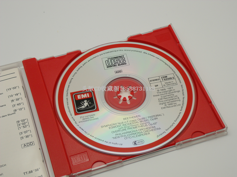 A6710 EMI 克伦佩勒 指挥 贝多芬交响曲全集 6CD