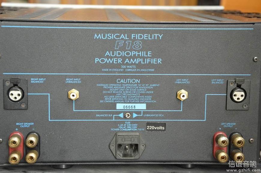 音乐传真 Musical Fidelity F22+F18 纯甲类后