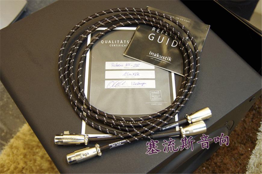 现货 德国 Inakustic/敏力线 NF-202 平衡线 黑白花蛇 全新行货