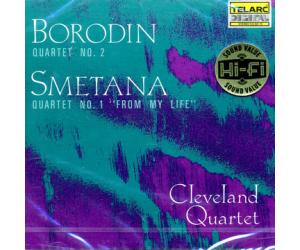 BORODIN:QUARTET NO.2 SMETANA:QUARTET BY CLEVELAND QUARTET 史麦塔纳 弦乐四重奏 鲍罗定 第2号弦乐四重奏   CD-80178