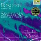 BORODIN:QUARTET NO.2 SMETANA:QUARTET BY CLEVELAND QUARTET 史麦塔纳 弦乐四重奏 鲍罗定 第2号弦乐四重奏   CD-80178