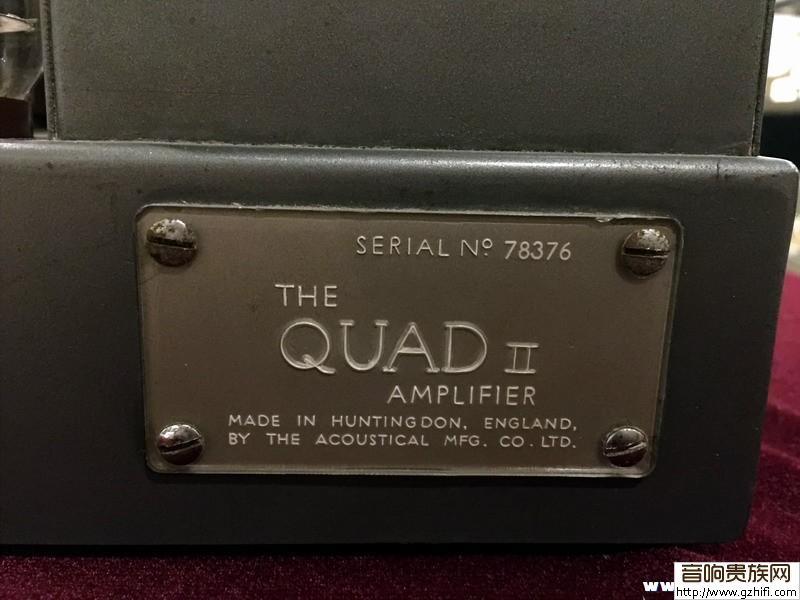 一套英国经典旧版国都QUAD 2 古董胆前后级-已出