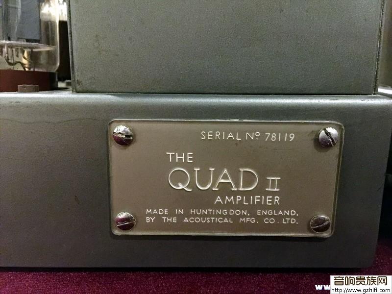 一套英国经典旧版国都QUAD 2 古董胆前后级-已出
