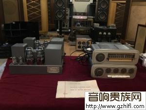 （#2）一套英国经典旧版国都QUAD 2 古董胆前级+后级+收音