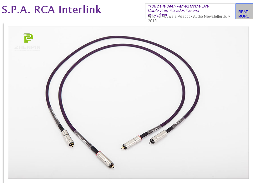 荷兰live cable 现场拉阔spa rca信号线